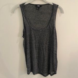 Jessa Tank in Black & White Stripe | PAIGE